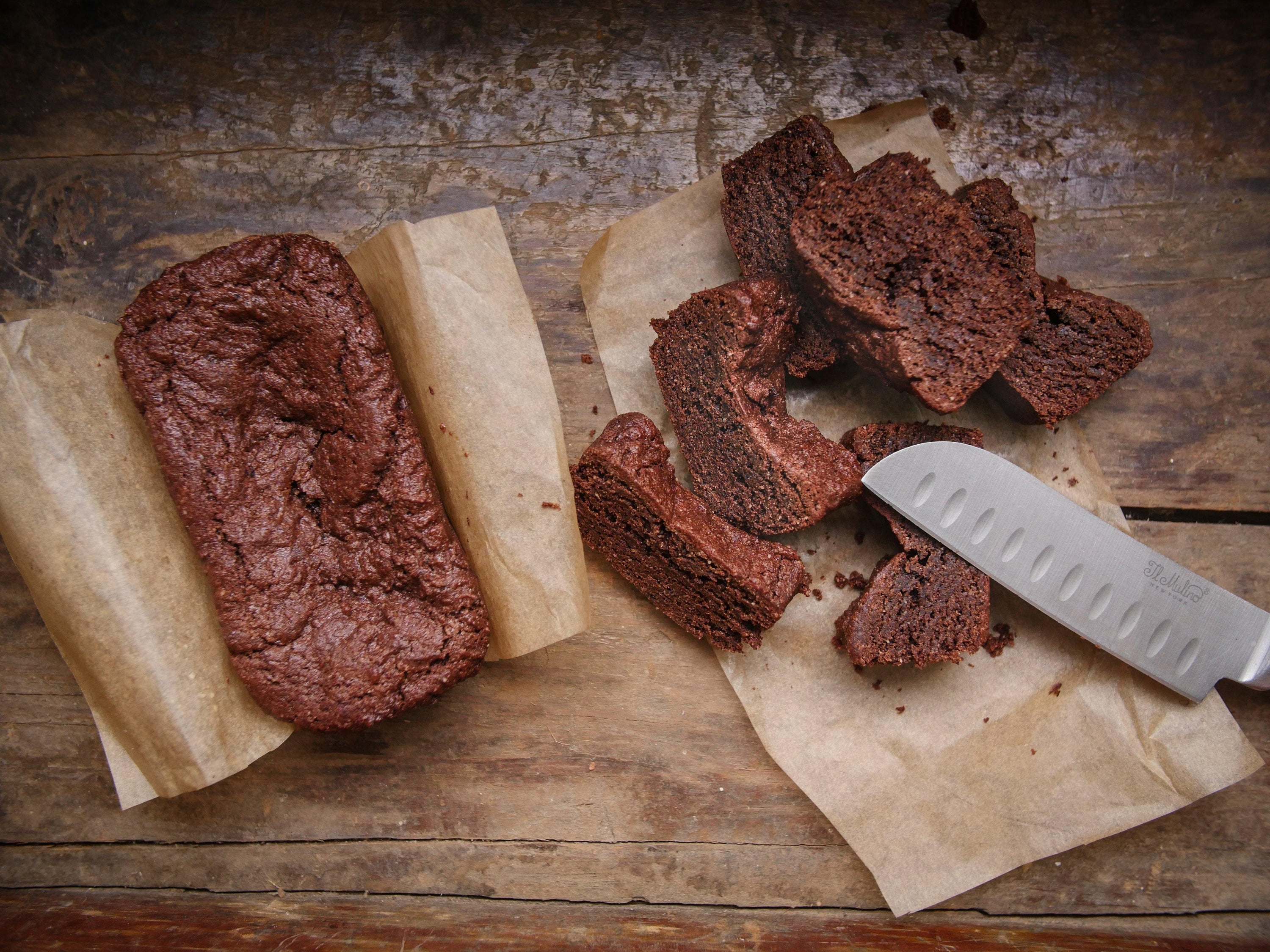 Paleo Chaga Reishi Almond Butter Brownies - Root + Bones